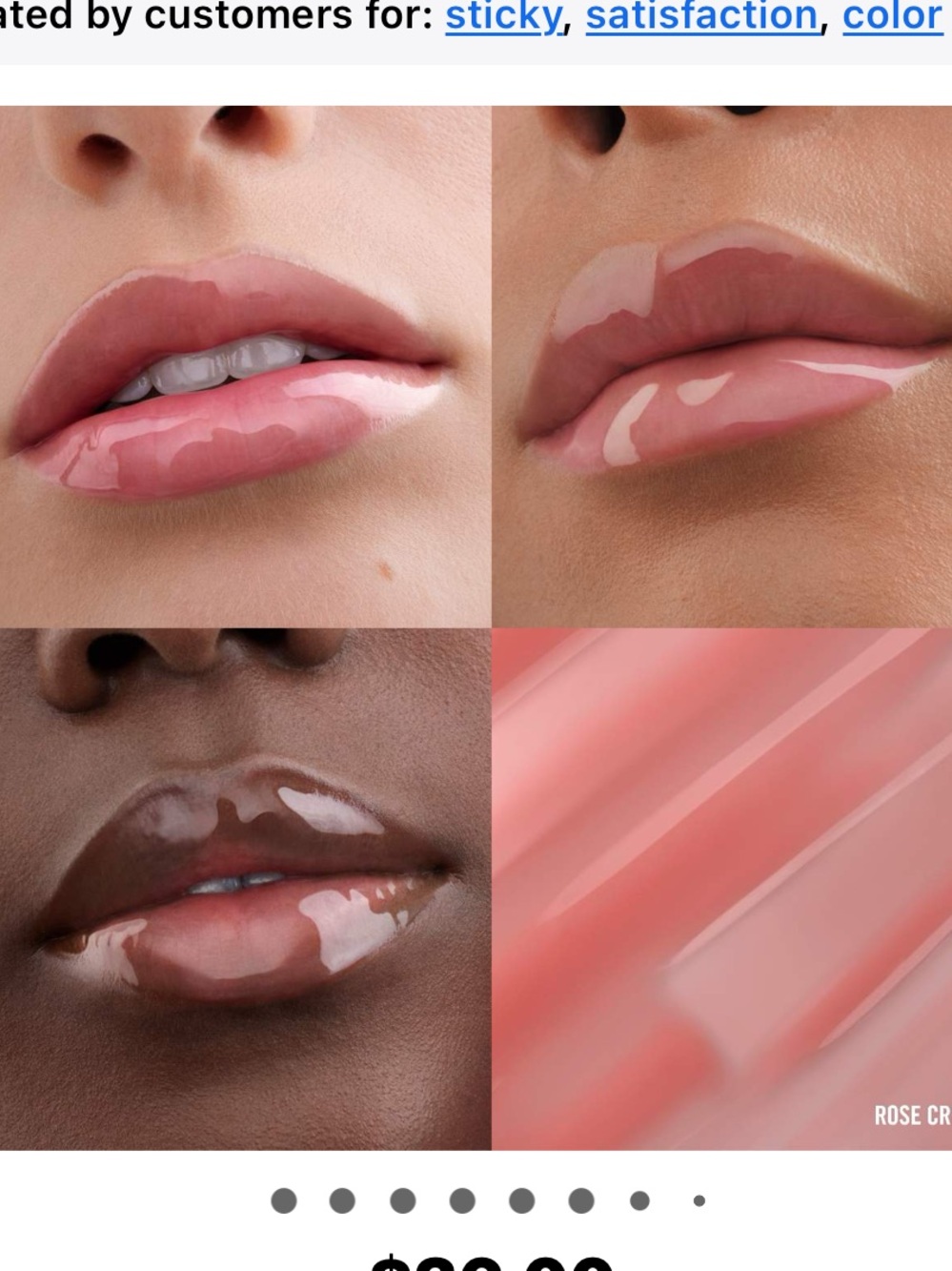 Makeup by Mario Rose crush glaze super shine gloss